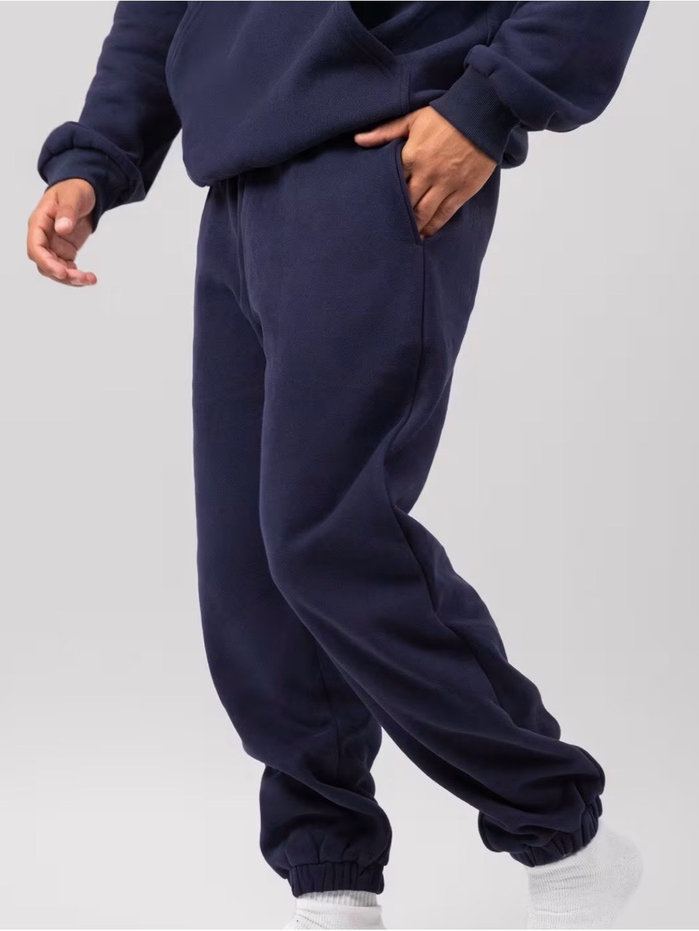 Comfrt fleece Navy travel essentials Jogger Pants -